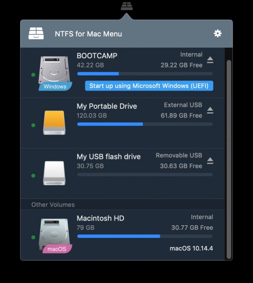 Driver for mac to write on ntfs file